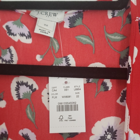 NWT J. Crew wrap dress - Picture 2 of 9